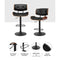 Gas Lift Bar Stools – Leather, All Black