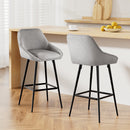Cove 2x Bar Stools Upholstered Stool Counter Seat Kitchen Dining Chairs