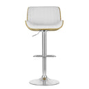 Gas Lift Metal Swivel Barstool - White