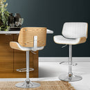 Gas Lift Metal Swivel Barstool - White