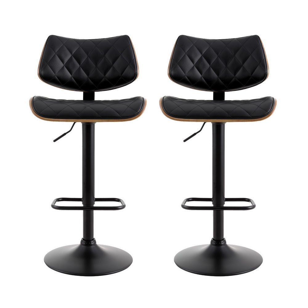 Haven Bentwood Counter Stools – Black – Set of 2