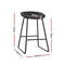 2 x Leather Metal Bar Stools – Kitchen Counter, Classic Finish
