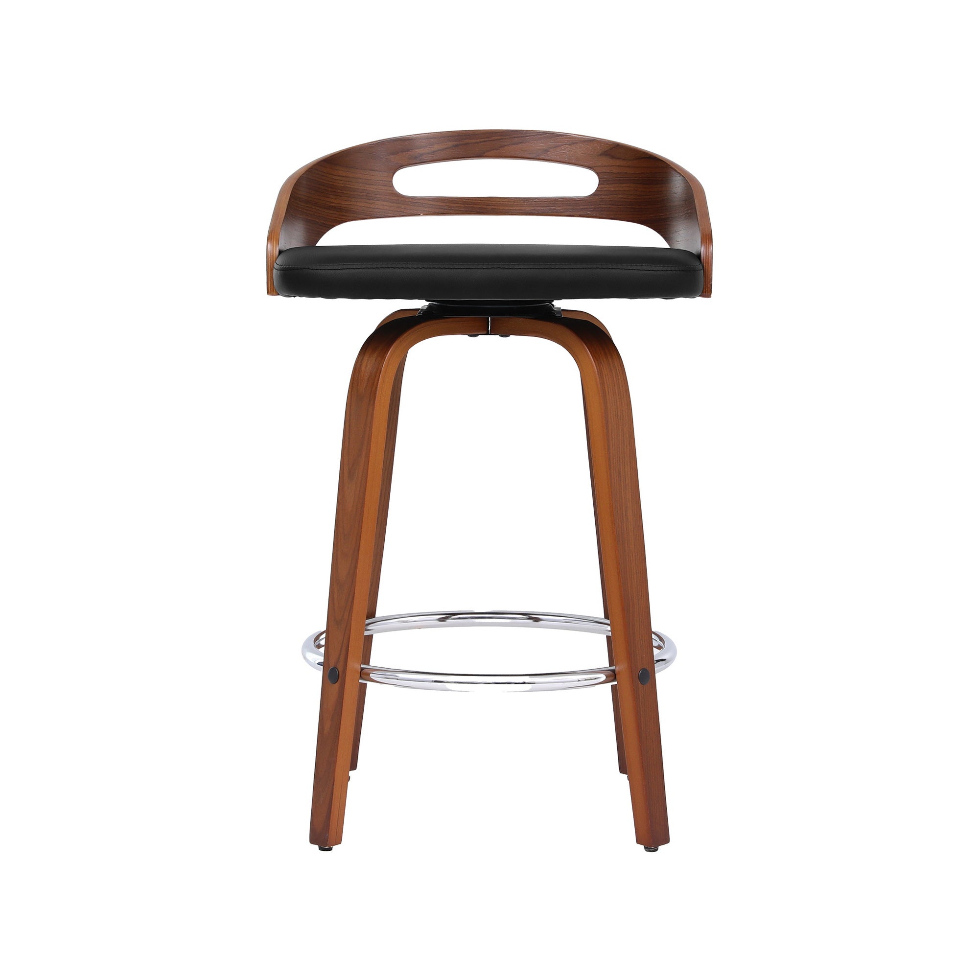 Alderon Swivel Bar Stools – Black – Set of 4