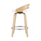 2 x Swivel Bar Stools – Low Back Cushion
