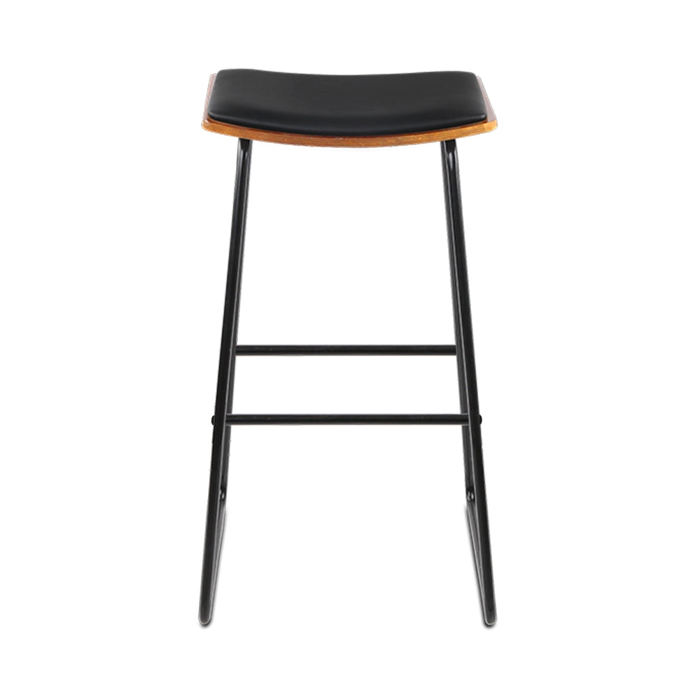 Porter Industrial Bar Stools – Black – Set of 4