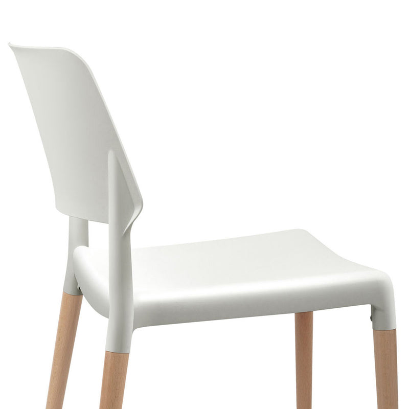 Set of 4 - Dining Chairs - White