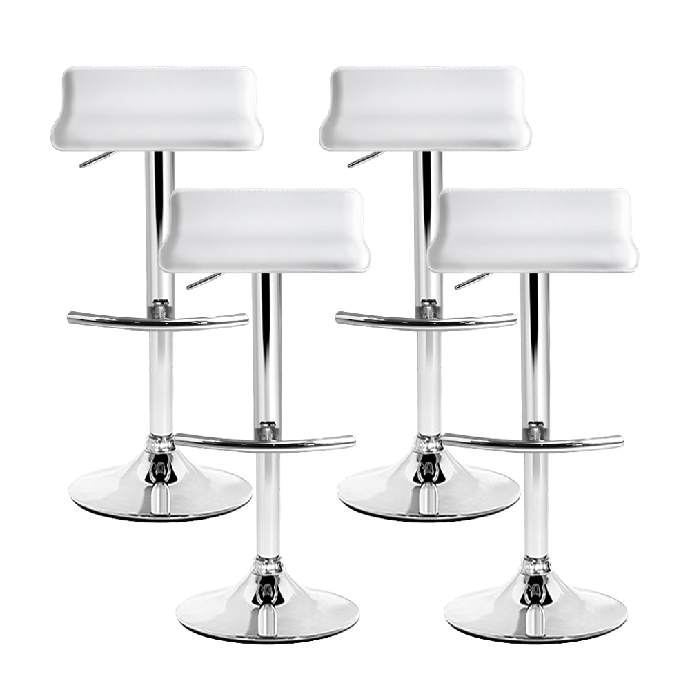Haven Gas Lift Bar Stools – White – Set of 4
