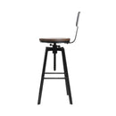 Vintage Adjustable Metal Bar Stool