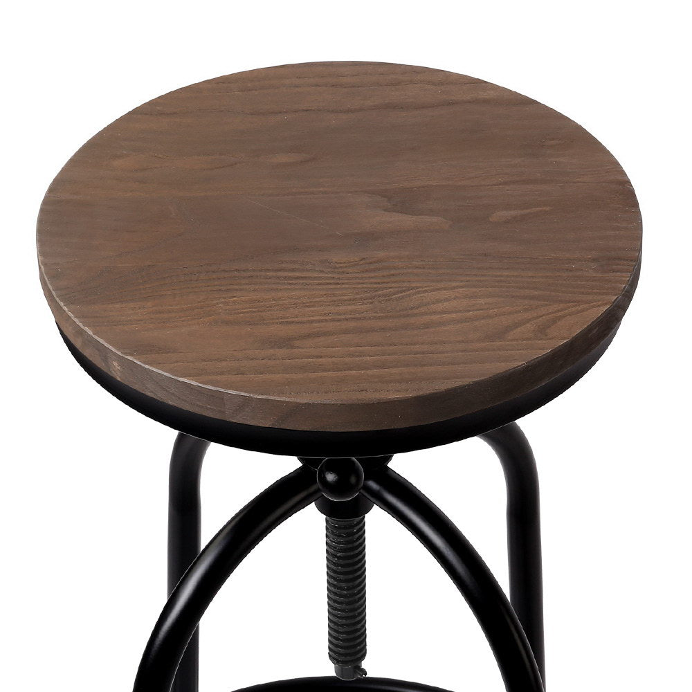 Alderon Adjustable Bar Stool – Black – 90 cm