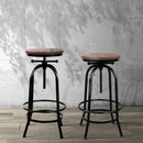 Adjustable Wooden Bar Stool