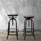 Adjustable Wooden Bar Stool