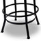2 x Adjustable Wooden Bar Stools – Natural Finish