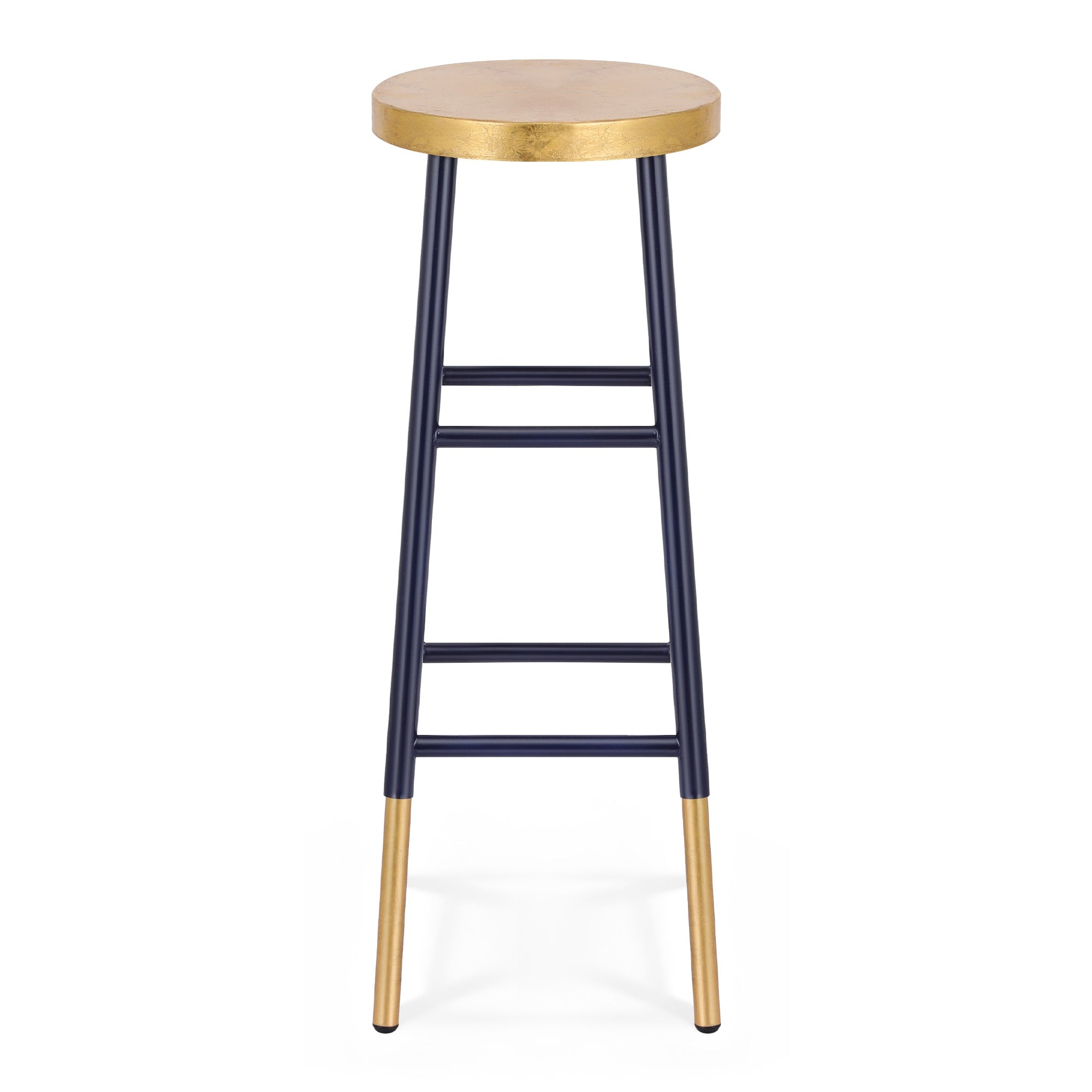 Kellan Bar Stool – Navy & Gold