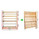 4 Tier Bamboo Slat Shelf - Pine