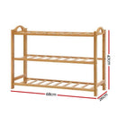 3 Tier Bamboo Shoe Rack Organizer