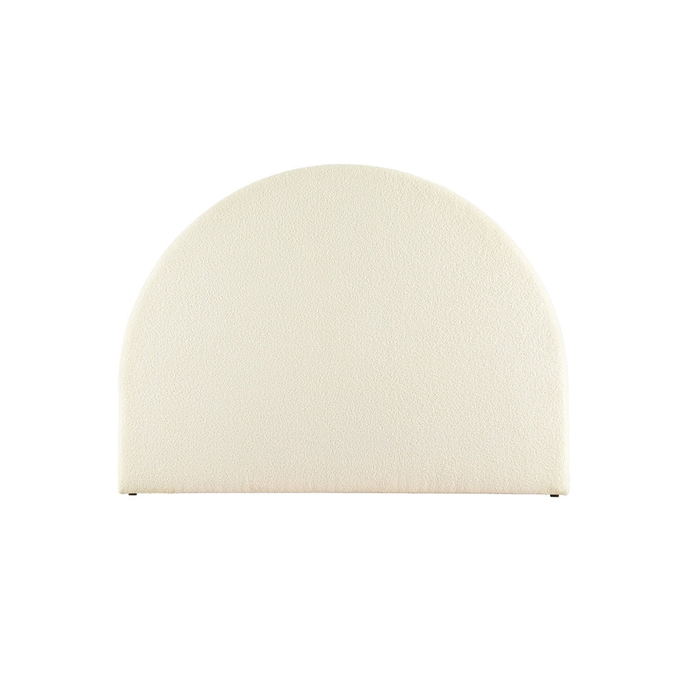 Rowan Bouclé Bed Head – White – Double