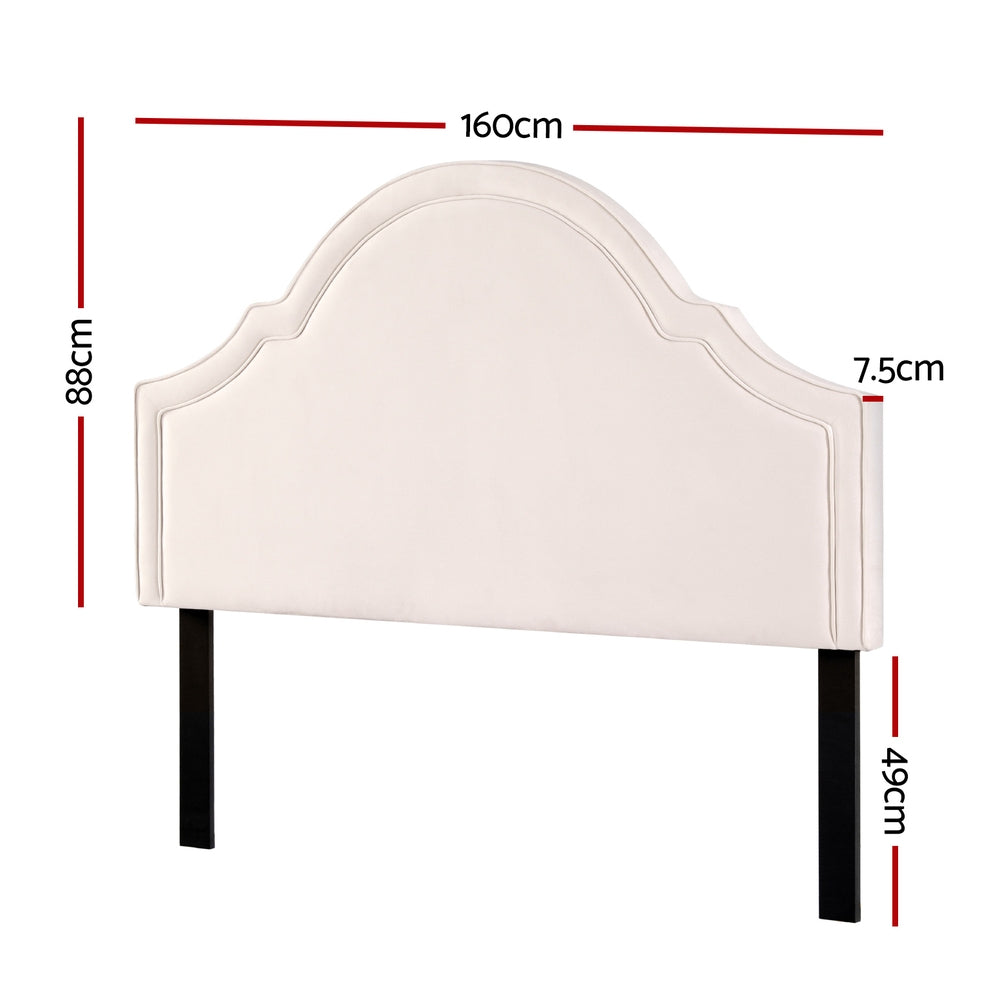Iris Bed Head – Beige – Queen