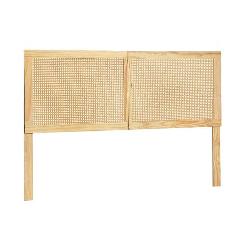 Rowan Wooden Bed Head – Brown – Double