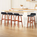 Atlas 4x Bar Stools Wooden Stool Black