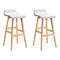 Artiss 2x Bar Stools Wooden Stool White