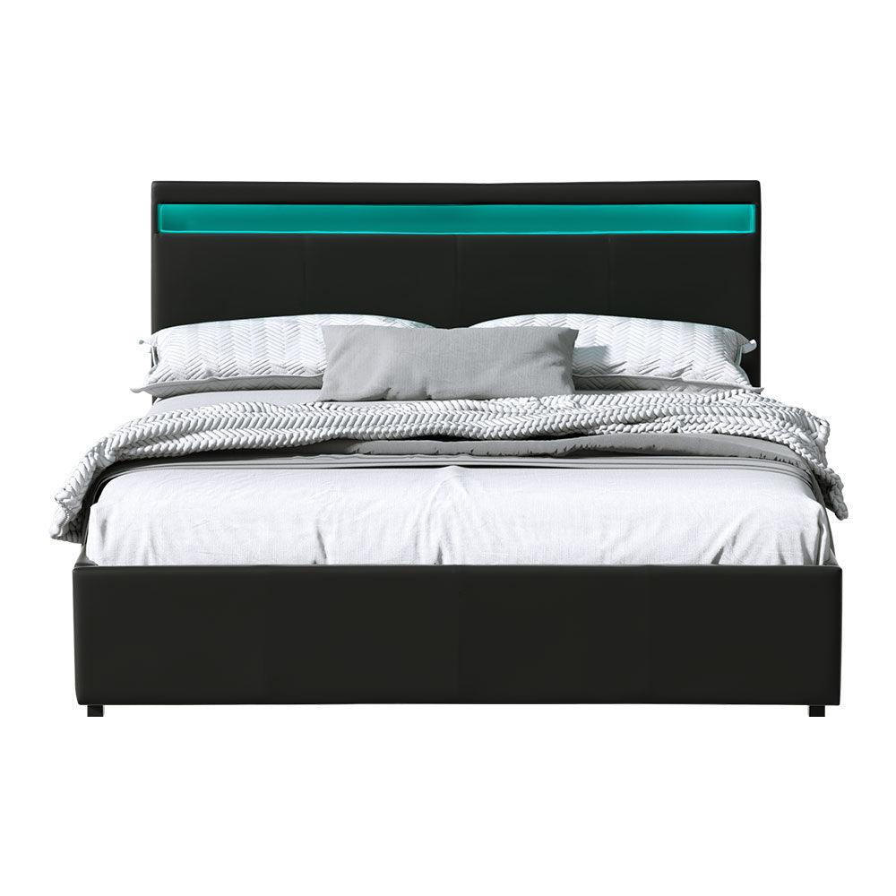 Barton Queen Bed Base – Black – Queen