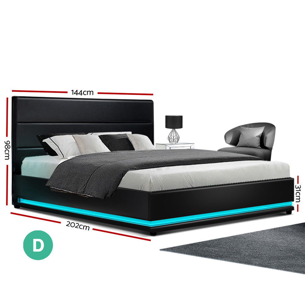 Sloane Bed Base – Black – Double