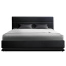 DOUBLE Size - Gas Lift LED Bed Frame - Black