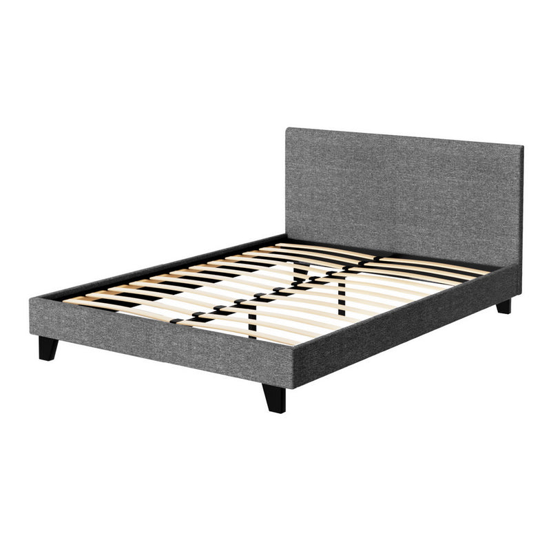 DOUBLE Size - Fabric Bed Frame - Grey
