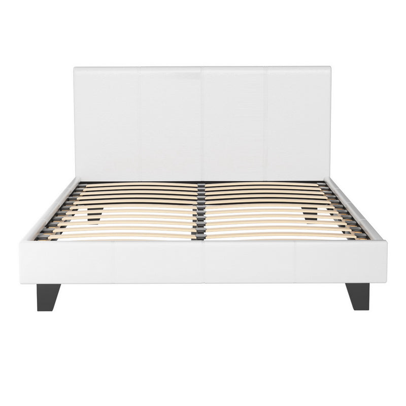 DOUBLE Size - Classic Bed Frame - White
