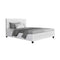 Artiss Bed Frame King Single Size White NEO