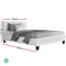 KING Single Size - Classic Bed Frame - White