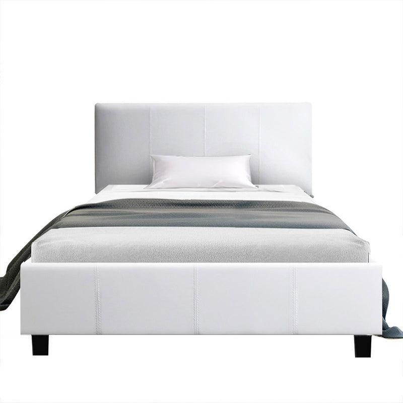 KING Single Size - Classic Bed Frame - White