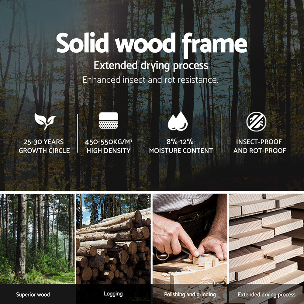 VelvetRest Memory Foam Mattress – White – King Single