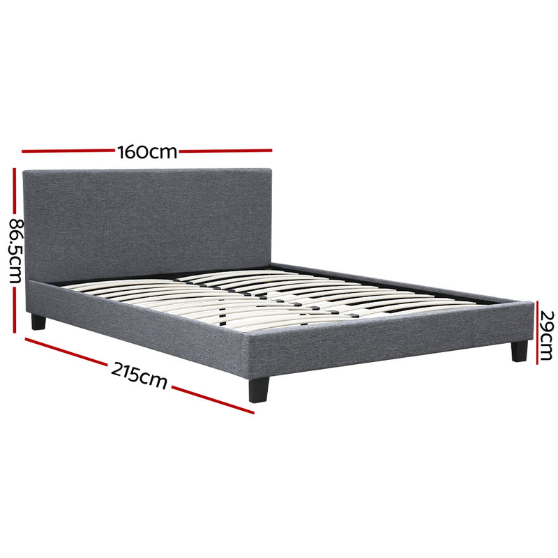 QUEEN Size - Classic Bed Frame - Grey