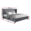 DOUBLE Size - Tufted Bed Frame - Grey