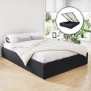 DOUBLE Size - Gas Lift Bed Frame - Charcoal