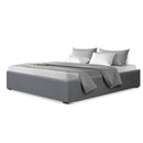 DOUBLE Size - Gas Lift Linen Bed Frame - Grey