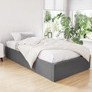 KING SINGLE Size - Gas Lift Linen Bed Frame - Grey