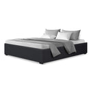 QUEEN Size - Gas Lift Fabric Bed Frame - Charcoal