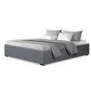 QUEEN Size - Gas Lift Fabric Bed Frame - Grey