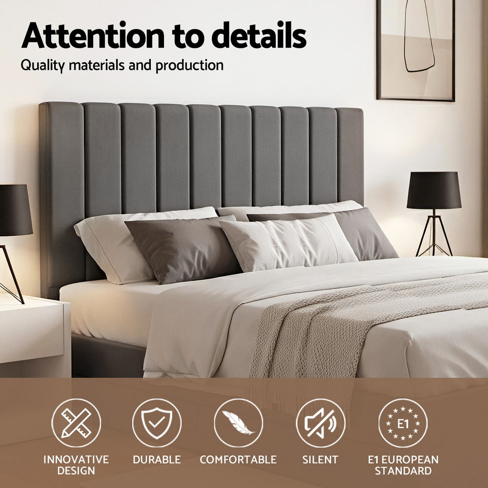 Alderon Gas Lift Bed Frame – Grey – King