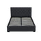 DOUBLE Size - Gas Lift Linen Bed Frame - Charcoal