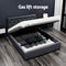 DOUBLE Size - Gas Lift Linen Bed Frame - Charcoal