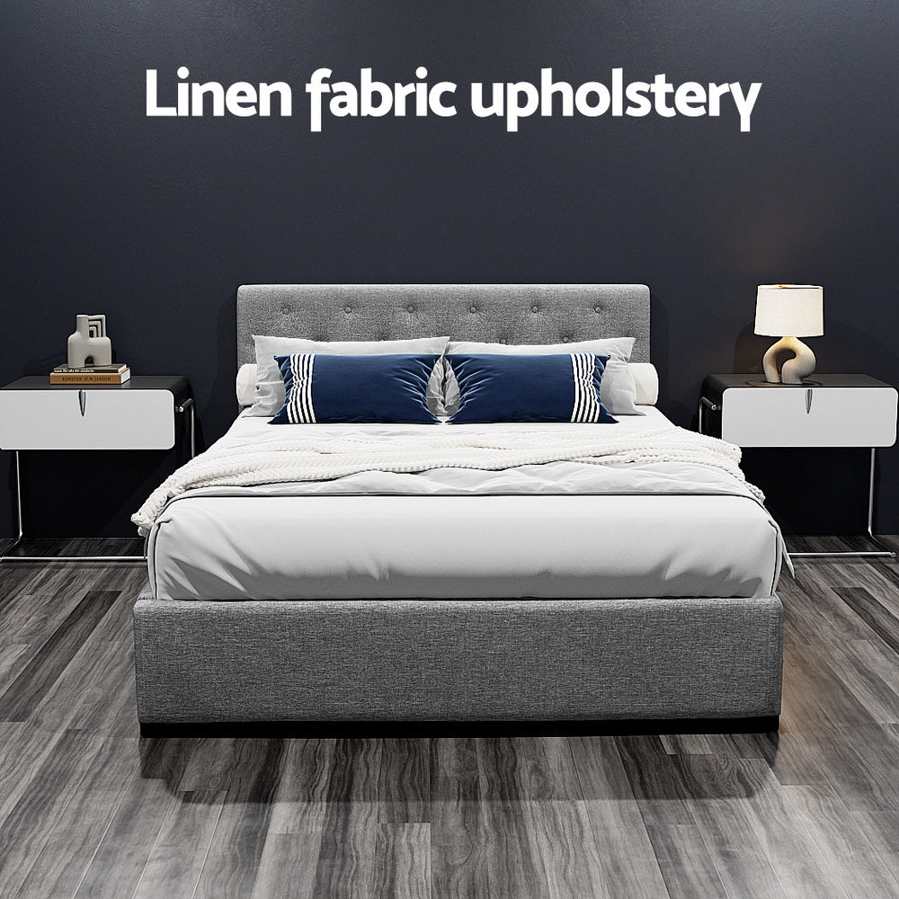 Porter Tufted Bed Head – Brown – Double