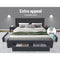 QUEEN Size - Bed Frame with 4 Drawers - Charcoal