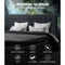 QUEEN Size - Bed Frame with 4 Drawers - Charcoal
