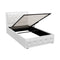 Artiss Bed Frame King Single Size Gas Lift White TIYO
