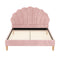 DOUBLE Size - Scallop-Shape Velvet Frame - Pink