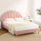 DOUBLE Size - Scallop-Shape Velvet Frame - Pink