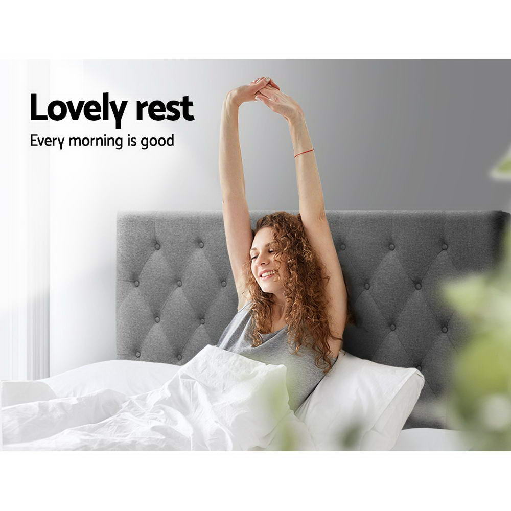 Sutton Linen Bed Head – Brown – Queen